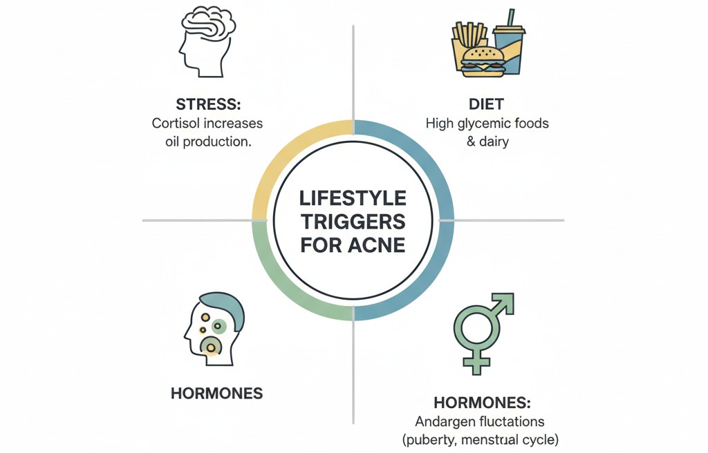 Lifestyle Factors That Worsen Acne