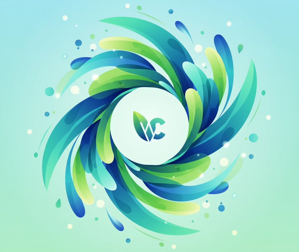 Digital artwork symbolizing transformation and balance in health with green-blue tones.