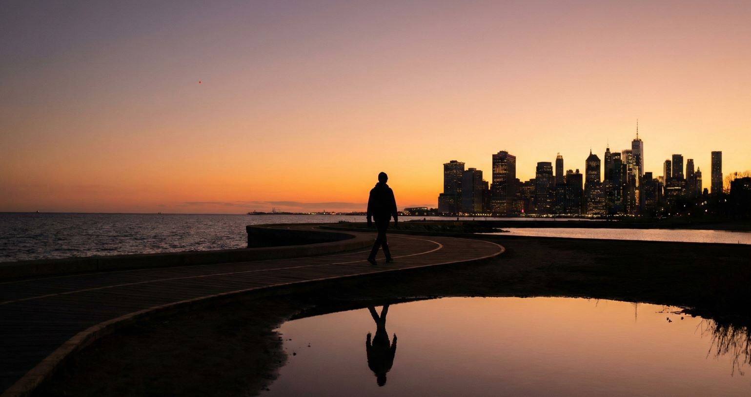 Evening walk for stress relief and mental health